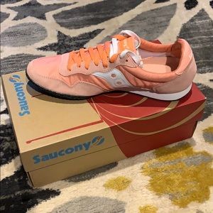 Pink Saucony sneakers